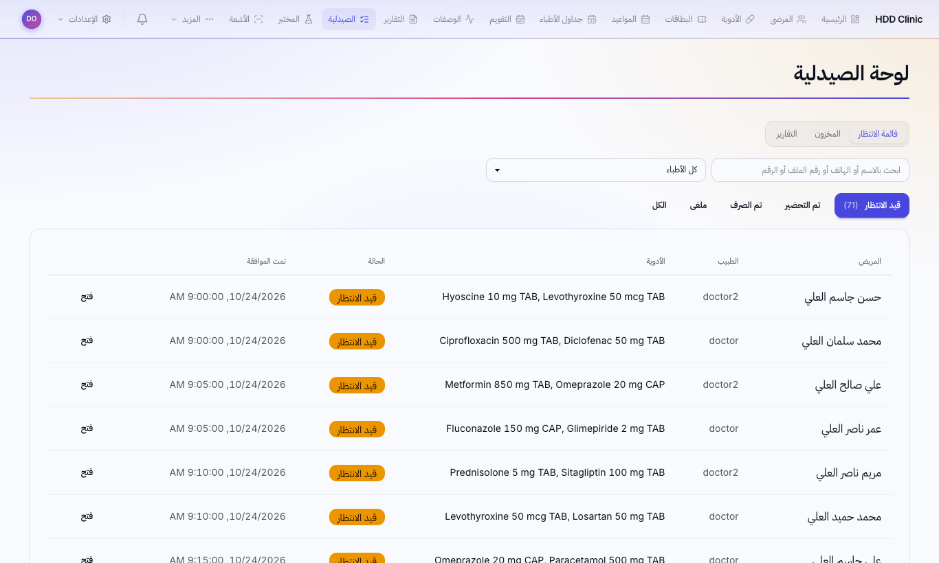 طابور الصيدلية