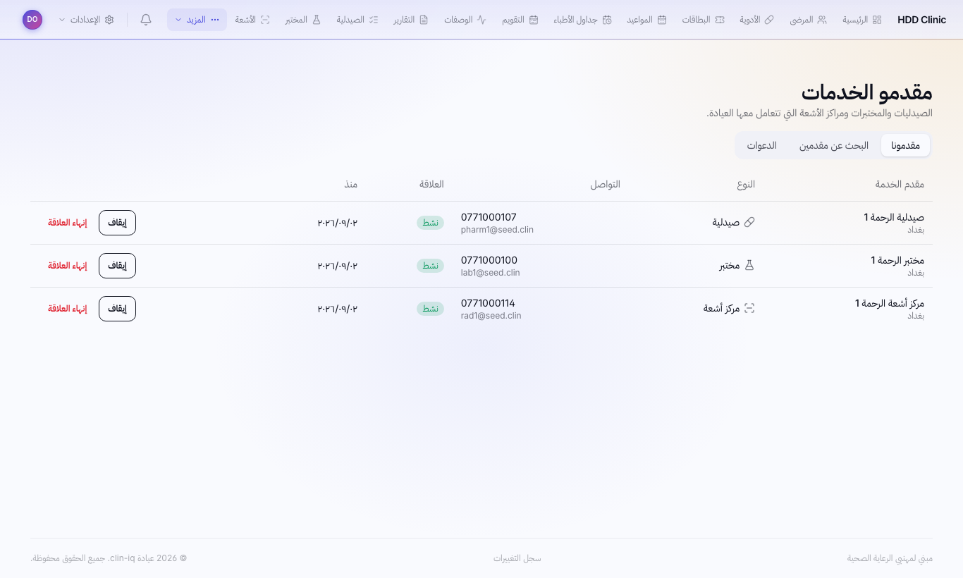 مقدمو الخدمات